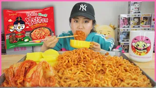 NEW!! KIMCHI SPICY FIRE NOODLES l MUKBANG