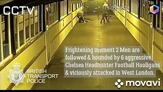 UK Hooligans 2022 - Chelsea's Notorious Headhunter Hooligans attack random fans in West London