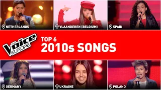 The most ICONIC songs of the LAST DECADE in The Voice Kids | TOP 6