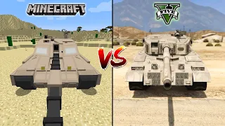 MINECRAFT TANK VS GTA 5 TANK - WHICH IS BEST?