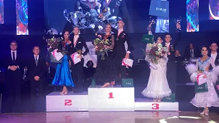 2022 WDSF World Championship Under 21 ST - prize presentation