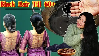 Keep All Hair Black Till Age60:Use This Black Flaxseed Gel To Reverse Premature Greying।Garima Singh