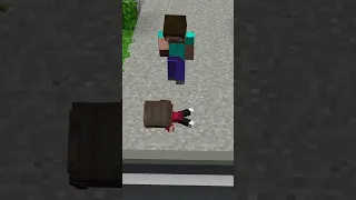 JUNGS vs MÄDCHEN - WENN DER KLEINE BRUDER HINFÄLLT | MINECRAFT #SHORTS