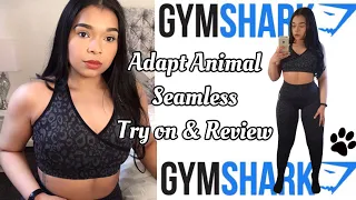 NEW GYMSHARK ADAPT ANIMAL SEAMLESS TRY ON HAUL & REVIEW