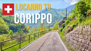 Driving in Switzerland 🇨🇭from Locarno to Corippo in May 2023.