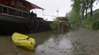 Raw: Paris's River Seine Overflows From Rainfall