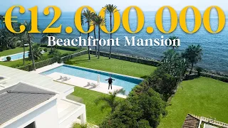 Touring €12.000.000 WATERFRONT Modern House in Marbella by Drumelia Real Estate