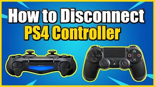How to DISCONNECT PS4 Controller From Playstation 4 (Unpair Controller FAST!)