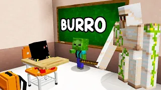 FUI A LA ESCUELA DE LOS MOBS EN MINECRAFT