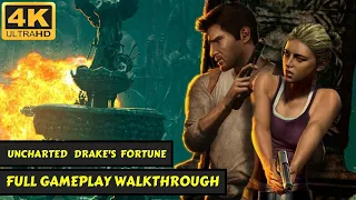 Uncharted: Drake's Fortune - Full Gameplay Walkthrough Movie - No Commentary - 4K