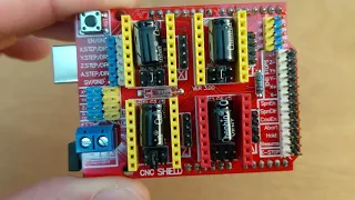 Setup Arduino UNO, CNC Shield v3, GRBL, and related CNC motion components and electronics.