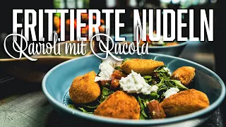 Frittierte Nudeln mit Rucola Salat – Stephan Schnieder kocht