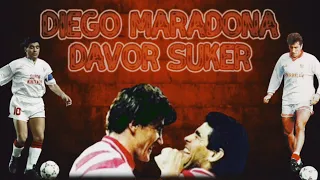 Diego Maradona And Davor Suker  ( Seville 1992 )