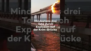 EXPLOSION auf Krim-Brücke: Schäden werfen Fragen auf #shorts