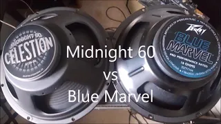 Peavey Classic 30 speaker challenge : Celestion Midnight 60 vs Blue Marvel