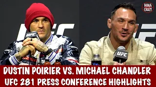 UFC 281: Dustin Poirier & Michael Chandler Pre Fight Press conference Highlights