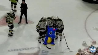 London Knights vs Owen Sound Attack - Teddy Bear Toss Goal - December 6, 2019