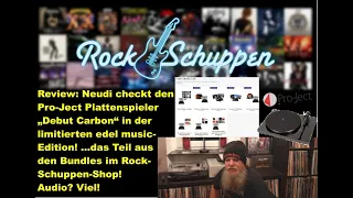 Review: Der Pro-Ject Plattenspieler "Debut Carbon" (edel Edition) aus dem Rockschuppen-Shop! Check!