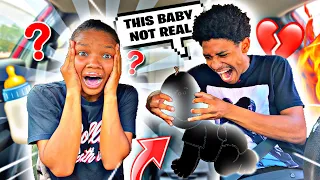 Acting Like I Have A "INVISIBLE BABY" To See How My Boyfriend Reacts...*GONE WRONG*