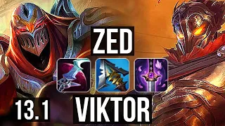 ZED vs VIKTOR (MID) | 16/1/5, 1.7M mastery, 1000+ games, Legendary | EUW Grandmaster | 13.1