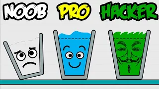 NOOB vs PRO vs HACKER en Happy Glass