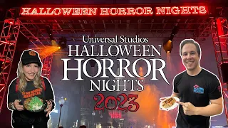 Halloween Horror Nights 32 Opening Night! Full Tour, NEW Food, Death Eaters, Tribute Store & Rain!