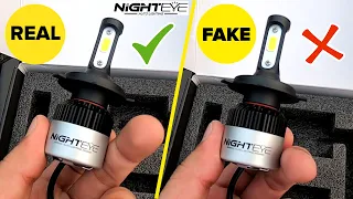 Nighteye LED H4 Bulb (Original) vs Fake LED Bulb who is Best? | Bike headlight Modification