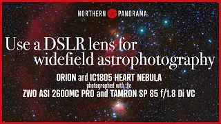 Use a DSLR lens for Astrophotography