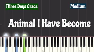 Three Days Grace - Animal I Have Become Piano Tutorial | Medium