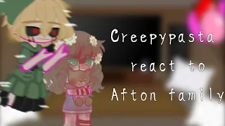 🔪//Creepypasta react to Afton Family//🎁my au!!