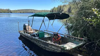 Went for a ride with my 1436 g3 Jon Boat. With a 20 hp Yamaha 4 stroke outboard.