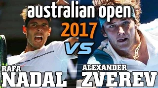Rafa Nadal Vs Alexander Zverev match Breakdown 2017 Aussie Open