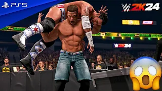 WWE 2K24 - CM Punk vs. John Cena - WWE Championship Match | PS5™ [4K60]