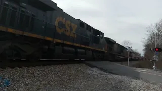 5 csx engine's leading train into Kingsport TN. 02/15/2023