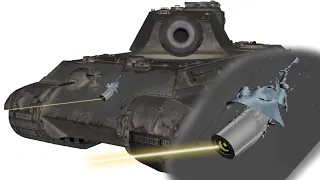 T30 Heavy vs Tiger II | 155mm M112 AP | Armor Penetration Simulation