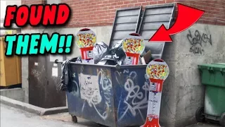 FOUND GUMBALL MACHINES IN THE DUMPSTER!!!