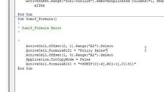 Offset Formula Interaction with SUMIF and CountA