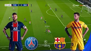 PES 2021 - PSG vs Barcelona | UEFA Champions League UCL| PC