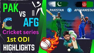 Afghanistan vs Pakistan Cricket Full Match Highlights (1st ODI) | Super Cola Cup | Pak vs Afg match