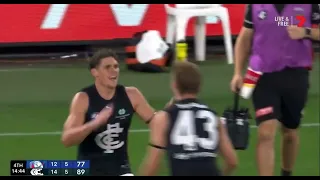 CHARLIE CURNOW’S CLUTCH GOALS!!! Carlton vs Western Bulldogs round 2 2022