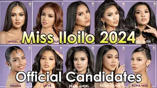 Iloilo City - Miss Iloilo 2024 - Official Candidates