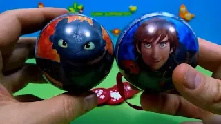 4 New Kinder Surprise Eggs | How to train your Dragon | Dragons | Toothles | Hiccup