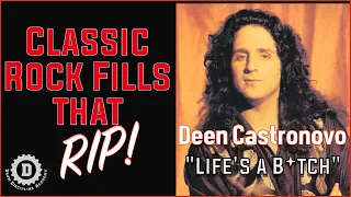 DEEN CASTRONOVO "Life's A B*tch" Drum Lesson-Classic Rock Fills That RIP!//Drum Discipline Academy