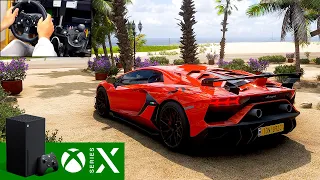 Forza Horizon 5 (Xbox Series X) Gameplay LAMBORGHINI AVENTADOR SVJ