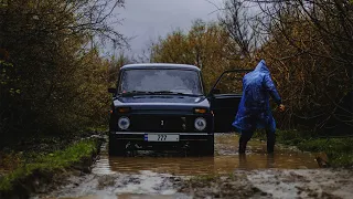 LADA NIVA 4x4 Driving Mud & Pov