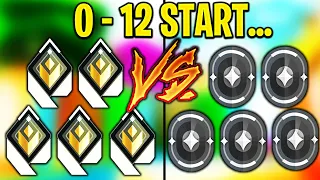 Valorant: 5 Radiant vs 5 Irons, BUT Radiant have to AFK UNTIL ROUND 13!