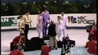 Medal Award Ceremony - 1992 Worlds, Pairs' Free Skate