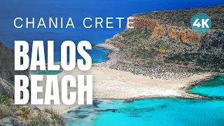 CRETE Best Beaches BALOS BEACH & LAGOON in CHANIA GREECE [Travel Video 4K]