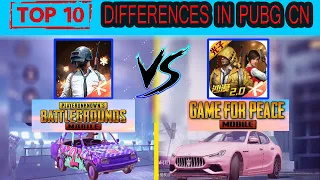 PUBG Chinese VS PUBG global | top 10 differences in pubg cn |Pubg Chinese  version gameplay in hindi