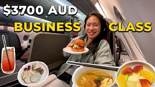 I PAID $275 for this BUSINESS CLASS Seat! Family Visits & Qantas Flight Food Review! SIN - SYDNEY✈️